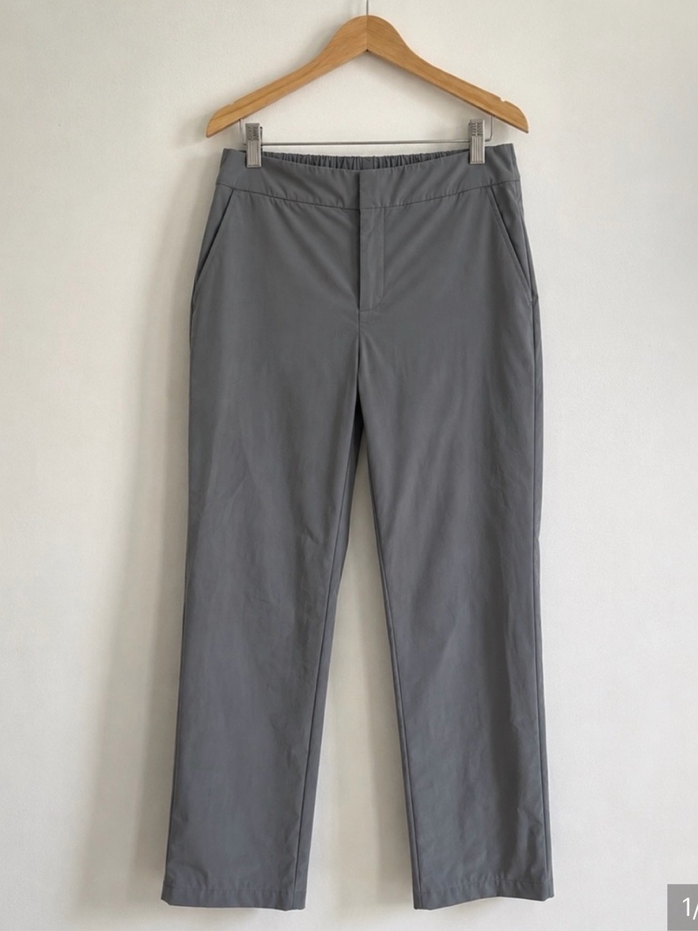 Figs Straight Leg Pants in Gray
